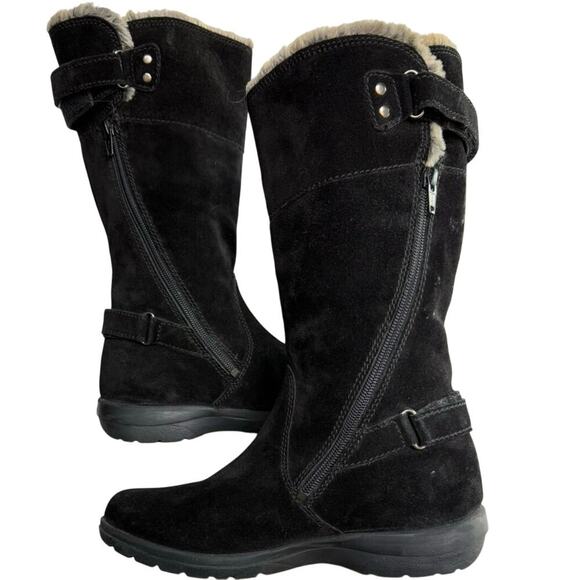 Clark’s Sheba Ayer Fur Cuff Suede Boots Womens Size 7 - Picture 3 of 12